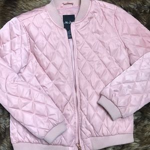 Girls pink bomber jacket